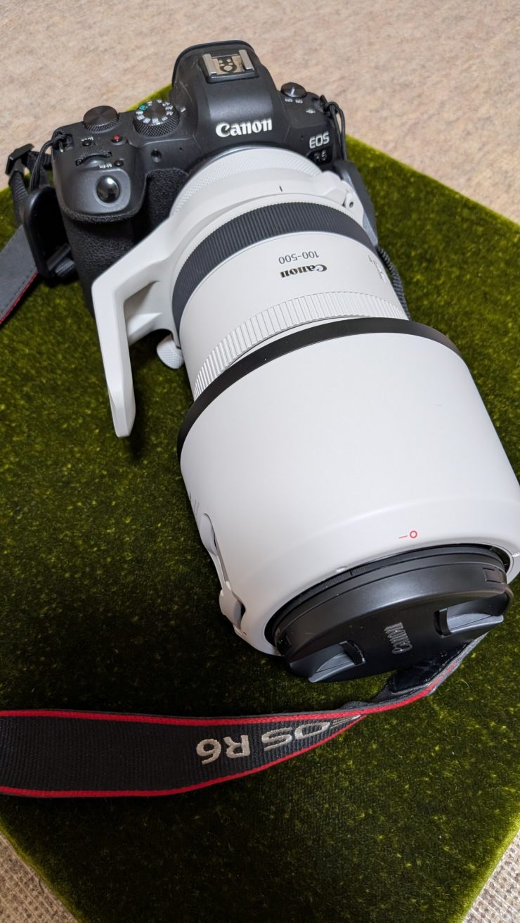 EOS R6＋RF100-500mm＋polygon XL 試作モデル