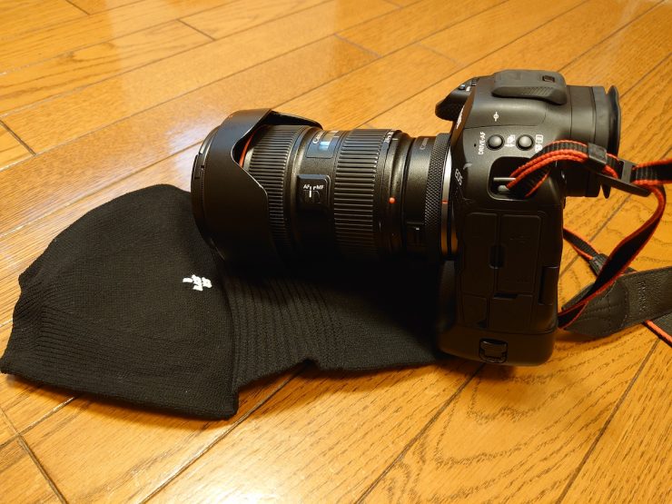 Canon EOS R1＋マウントアダプター＋EF24-70mm F2.8 と polygon XL 試作モデル